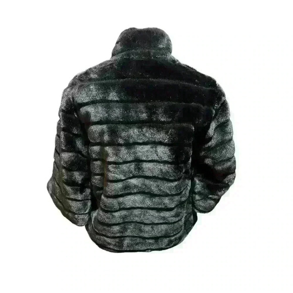 Cherokee Girl's XL 14/16 Faux Fur Coat Button Up with Red Lining - Picture 6 of 7